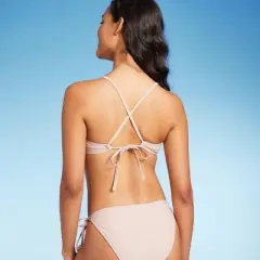 Women's Striped Crochet Bralette Bikini Top - Wild Fable&trade;