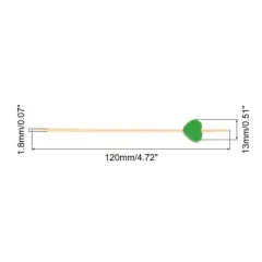 Unique Bargains Decorative Drinks Appetizer Bamboo Heart Cocktail Toothpicks 100 Pcs