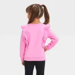 Toddler Girls' Sanrio Hello Kitty 'Hey Boo' Fleece Pullover Sweatshirt - Pink