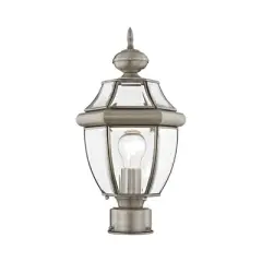 Livex Lighting Monterey 1 - Light Post Light in  Brushed Nickel