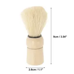 Unique Bargains Durable Shaving Brush 3.54"x1.1" Wood Color 1 Pc