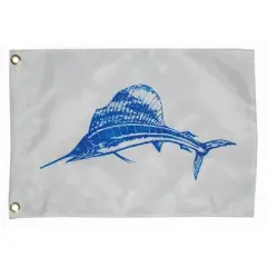 Taylor Made 12" x 18" Sailfish Flag - Durable Nylon Construction.