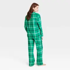 Women's Plaid Flannel Matching Family Pajama Set - Wondershop&trade; Green