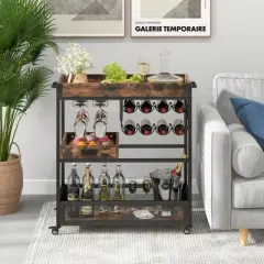 MOEPISY 3 Tier Wine Rack