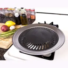 Kitchen + Home Stove Top Grill - Smokeless Nonstick Indoor Grill