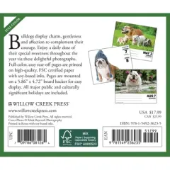 Willow Creek Press 2024 Daily Desk Calendar 5.2"x6.2" Bulldogs