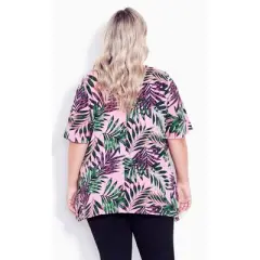 Women's Plus Size Cheree Layered Top  - Orchid Palm | AVENUE