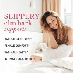 Vaginal Moisture & Dryness Support, Slippery Elm Bark & Sea Buckthorn for Boosts Vaginal Moisture & Support Dryness Relief, SMNutrition, 60ct
