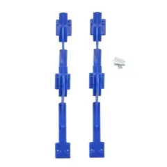 Swimline Hydro Tools 3-Hook Hanger for Swimming Pole Hose, Telepole and Skimmers 2pc 12" - Blue