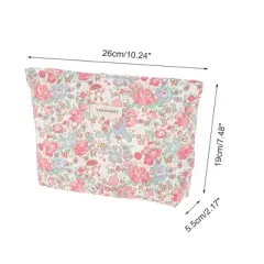 Unique Bargains Portable Rose Rabbit Makeup Bag 1 Pc
