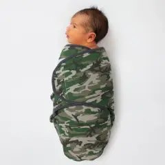 The Peanutshell Camo Elephant  Swaddle Wrap for Newborn, Infant - 3-Pack