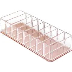 Sorbus Clear Rose Gold Bottom 8 Slot Makeup and Cosmetics Organizer - Perfect for Bronzer and Blush