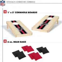 NFL Atlanta Falcons 1'x2' Wood Cornhole Set