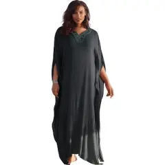 Swim 365 Women&rsquo;s Plus Size Long Embellished Cover Up