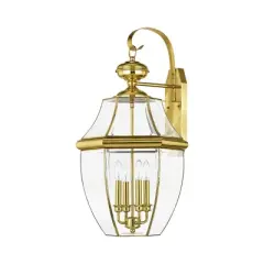 Livex Lighting Monterey 4 - Light Wall Light in  Polished Brass