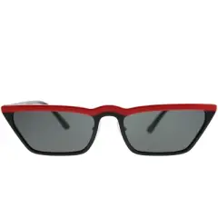 Prada PR19US YVH5S0 Womens Cat-Eye Sunglasses Red Black 58mm