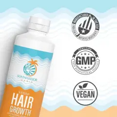 Oasis Liquid Hair Growth Supplement, Natural Liquid Hair Growth Serum for Thicker, Shinier & Stronger Hair, Rosemary Citrus, Sunwarrior, 90 svg 450mL