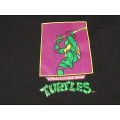 TMNT Donatello Classic Retro Character Men's Black Sleep Pajama Shorts