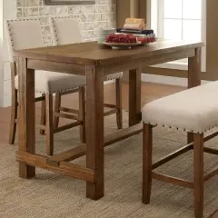 Eliza Rustic Counter Height Table Natural - HOMES: Inside + Out