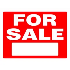 Hillman English Red Sign 18 in. H X 24 in. W - Case of 6