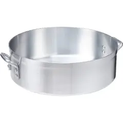Winco AXHB-24, 24-Quart 18" x 5-5/8" Professional Extra-Heavy Super Aluminum Brazier Pan