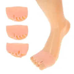 Unique Bargains Soft Five Holes Toe Spreaders 2 Pairs