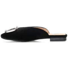 Journee Collection Womens Sonnia Mules Square Toe Slip On Flats