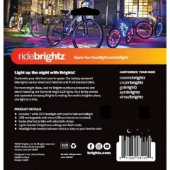 Brightz Ride LED - Flame: Silicone & ABS Bike Light, Handlebar & Seat Post Mount