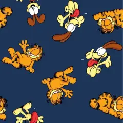 Garfield & Odie All-Over Print Men's Navy Sleep Pajama Pants