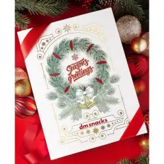 DMSnacks 24 Days Gourmet Nuts & Snacks Advent Calendar | Premium Holiday Snack Gift Box with Mixed Nuts & Treats | Perfect Seasonal Food Gift Set