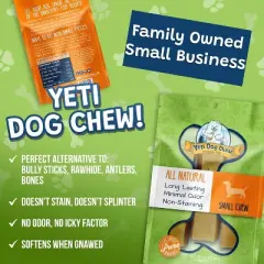 Yeti Dog Chew Natural Yak Cheese Dog Chews -Small, Bulk 3 lb