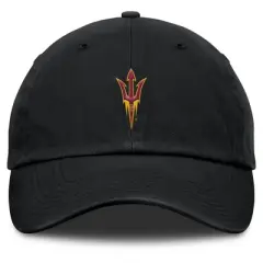 NCAA Arizona State Sun Devils Unstructured Black Tonal Cotton Hat