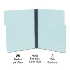 HITOUCH BUSINESS SERVICES File Folder 1/3 Cut Letter Size Light Blue 25/Box TR606798/606798