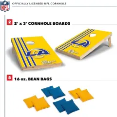 NFL Los Angeles Rams 2'x3' Wood Cornhole Set
