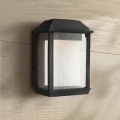 Generation Lighting McHenry 11 1/4" High Black LED Outdoor Wall Light