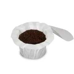 Perfect Pod EZ-Cup 2.0 Disposable Paper Filters with Patented Lid - 50ct: Coffee Pod Filtration for K-Cup Machines