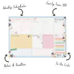 Pukka Pads Weekly Planner Pad - Ditzy Floral - Pack 6