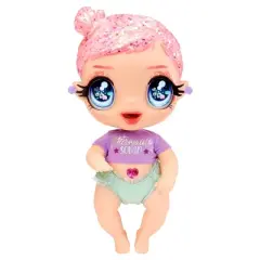 Glitter Babyz Marina Finley with 3 Magical Color Changes Baby Doll - Pink Glitter Hair