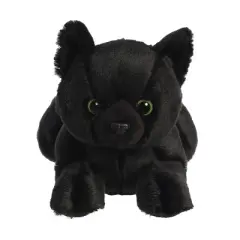 Aurora Medium Twilight Cat Flopsie Adorable Stuffed Animal Black 12"
