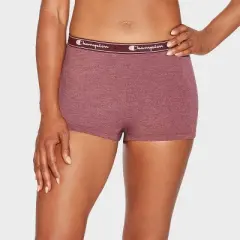Champion Women's 5pk Cotton Stretch Iconic Essentials Boyshorts