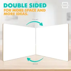 SCRIBBLEDO Small White Board Dry Erase 9"x12" Boards 3-Pack