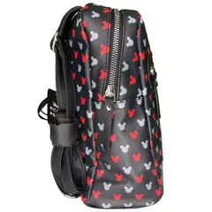 Mickey All Over print 10" Mini Deluxe Backpack with 1 Front pocket
