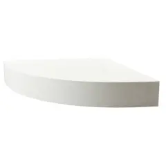 11" x 11" Floating Corner Shelf Wall Mounted White - Inplace