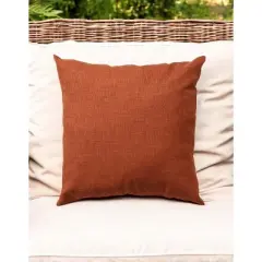 HomeRoots 22" Orange Indoor Outdoor Throw Pillow