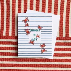 Thank You Greeting Card Pack (3ct) "Thanks A Lot Crabs" by Ramus & Co