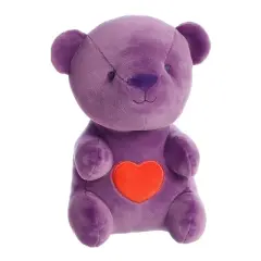 Aurora Yummy Heartbear 8" Purple Purple Stuffed Animal