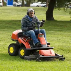 VEVOR Lawn Mower Tires with Rim, 15x6-6" Tubeless Tractor Tires, 2-Pack Tire and Wheel Assembly, S-Turf Pneumatic Tires, 3" Offset Hub, Black