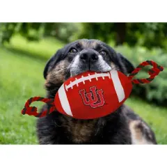 NCAA Utah Utes Nylon Football Dog Toy