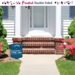 Big Dot of Happiness Happy Passover - Outdoor Home Decorations - Double-Sided Pesach Jewish Holiday Party Garden Flag - 12 x 15.25 inches