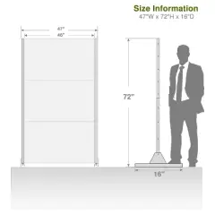 PexFix 72 in. H x 47 in. W Outdoor Metal Privacy Screen Garden Fence Bricks Pattern Wall Applique in Black